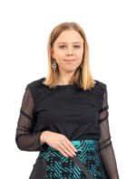 Črna ženska majica z mrežastimi rokavi