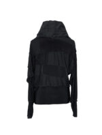 Črna ženska majica z okrasnimi šivi - slika 2