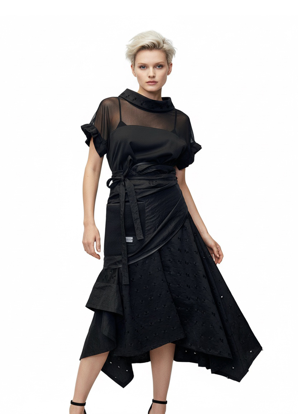 crna-obleka-model Ženska črna obleka Hepburn - slika 1